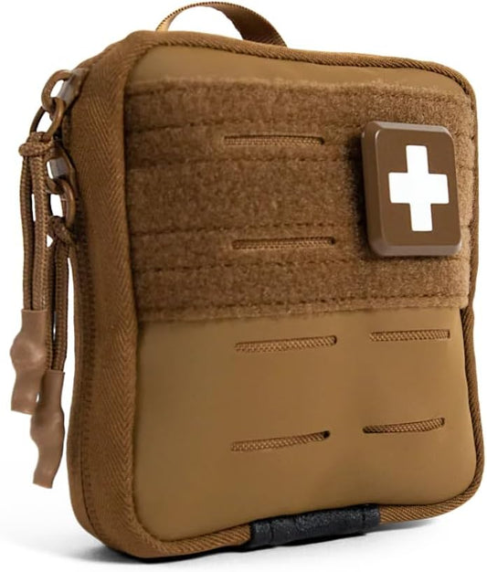 MY MEDIC Everyday Carry First Aid Kit - Emergency Survival Essentials, Medical Supplies & Accessories Bag for Travel Car, Home, Boat, Camper or Backpack - Coyote