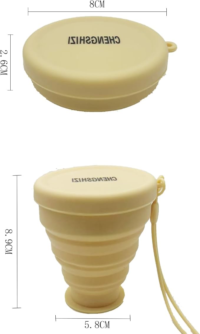 3 pcs Collapsible water bag and Cups for Camping, Hiking, Travel, Fishing Party - Portable Reusable Folding Food Grade water Cups and bag