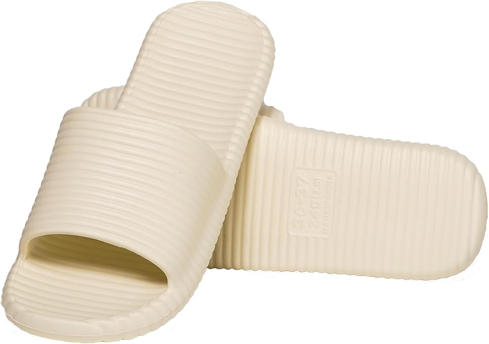 Shower Shoes for Women's Men's Home Slides Quick Drying Non-Slip Indoor Outdoor Slipper for Spa Gym Pool Beach Sandal
