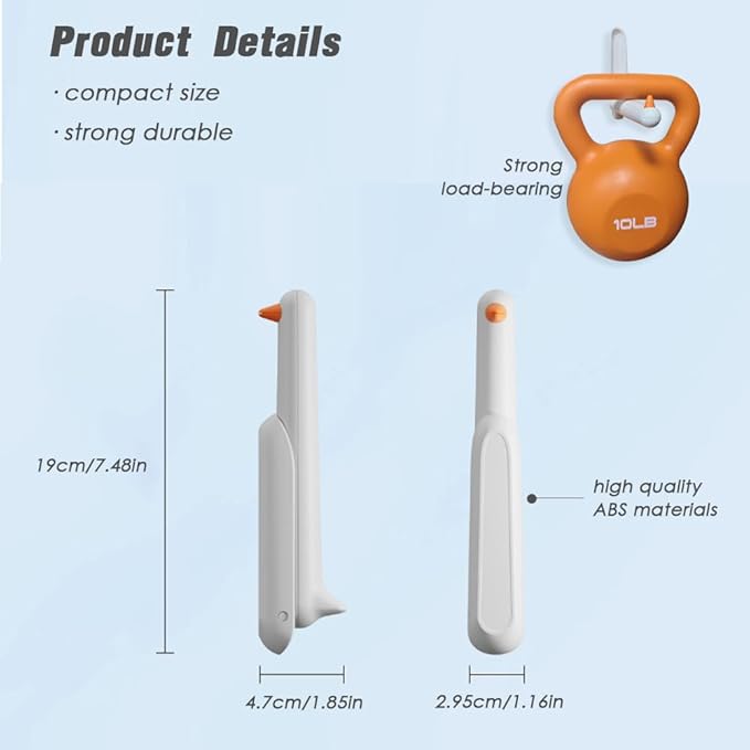 Folding Clothes Hanger Holder Hook, Wall Mounted Drying Rack for Towel, Large Capacity, Anti-Drop, Space-Saving Hanger Storage for Laundry Room, Dorm, RV, 1PC (White)
