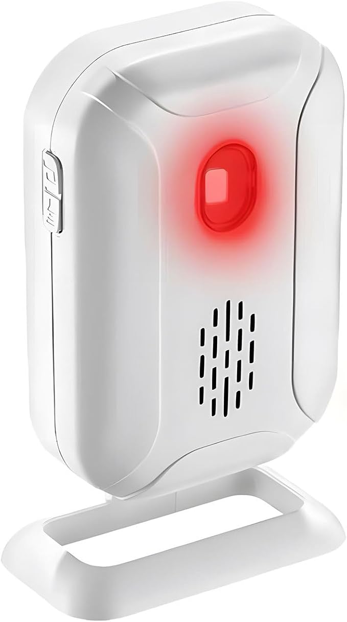 GREENCYCLE Motion Sensor Alarm Receiver, Pair with Magnetic Door Alarm Sensor (ASIN: B07HQD6BH6) or Motion Receiver(ASIN: B07HQ8QYZ7 ),1 Receiver, Can't use Separately