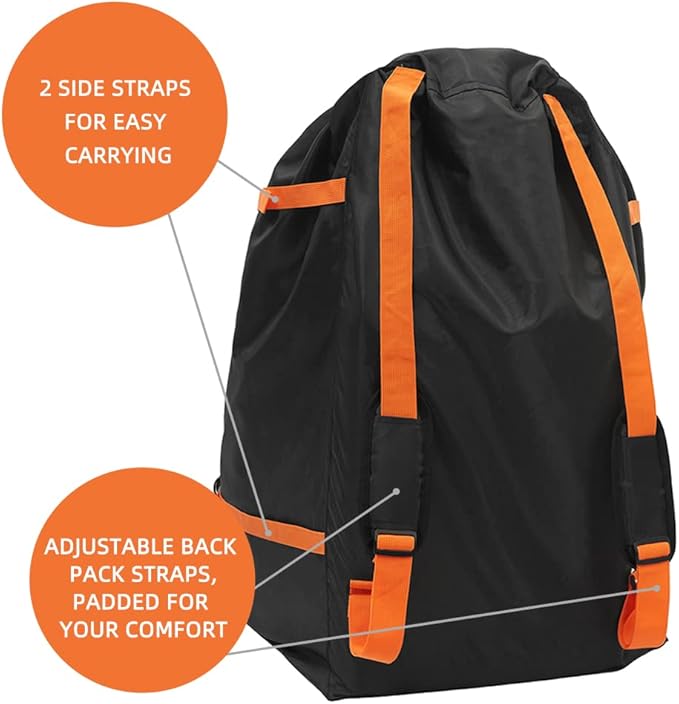 Clearworld Car Seat Travel Bag for Air Travel, Durable Gate Check Bag for Airport,Foldable Baby Stroller Travel Carry Bag, Fits Car Seats, Infant Carriers & Booster,Universal Size