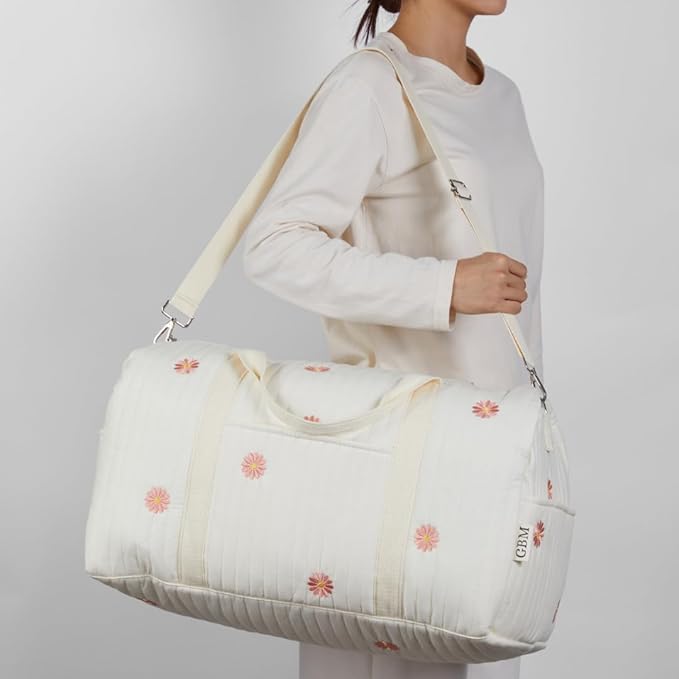 Women’s Travel Duffel Bag – Large Weekender & Overnight Travel Bag with Wet Pocket, Carry-On Friendly, Ideal as Hospital or Maternity Bag for Labor and Delivery
