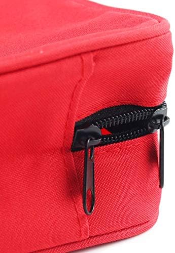 First Aid Bag First Aid Kit Empty Medical Storage Bag Red Trauma Bag for Emergency First Aid Kits Car Workshop Cycling Outdoors (Red 2PCS)