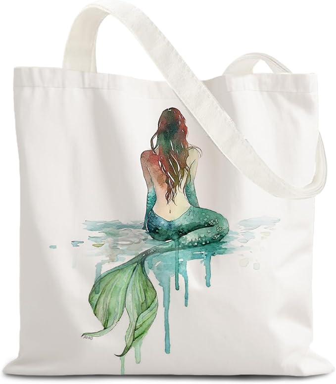 FBB Ocaen Beachy Ocean Sea Fish Reusable Grocery Shopping Bag