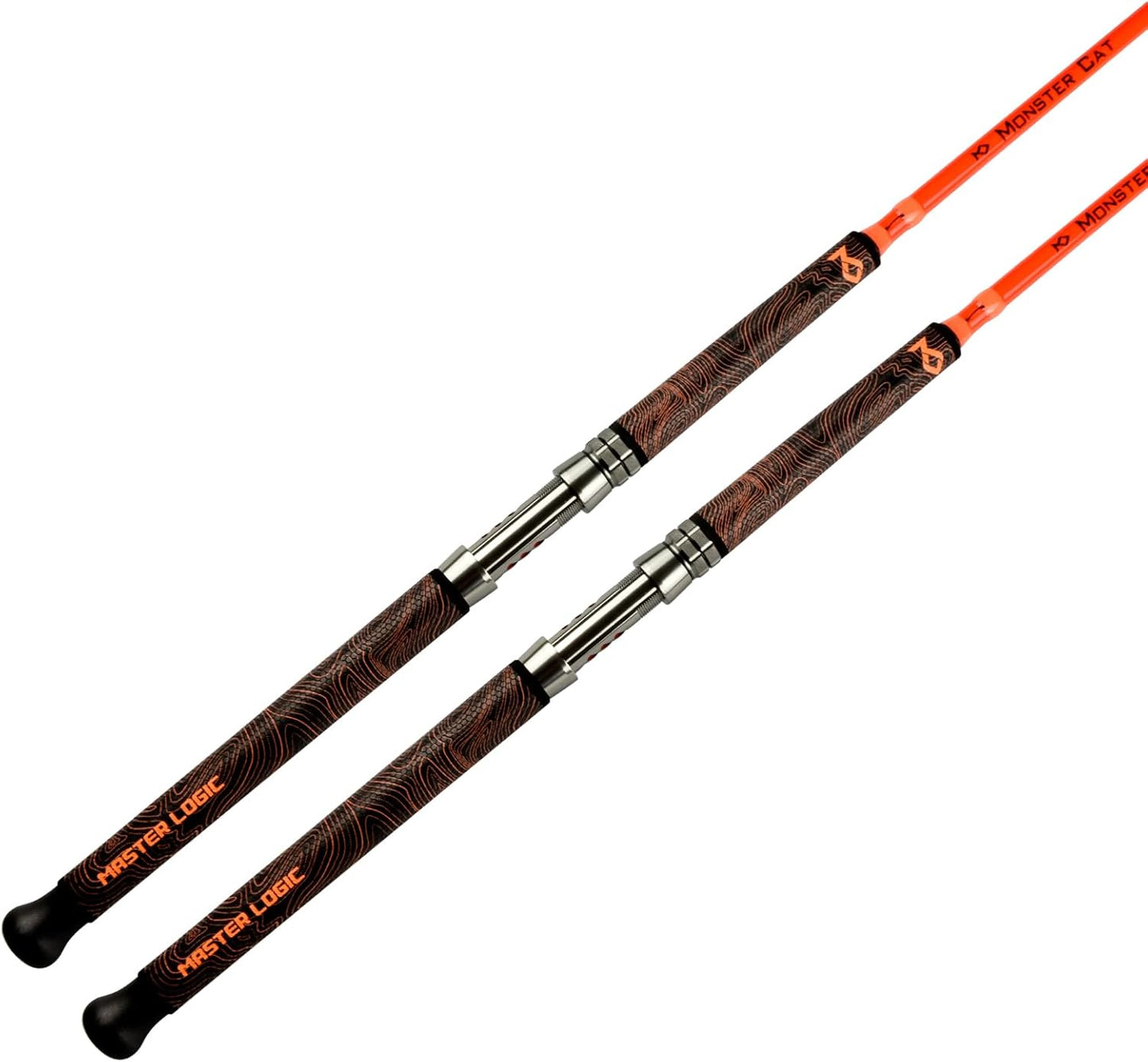 Monster Catfish Fishing Rod - 7' Medium Heavy, 1-Piece Glow in Dark Casting Rod, S-Glass & Carbon Graphite Blend, Durable EVA Foam Super Grip, Catfish Pole for Night Fishing