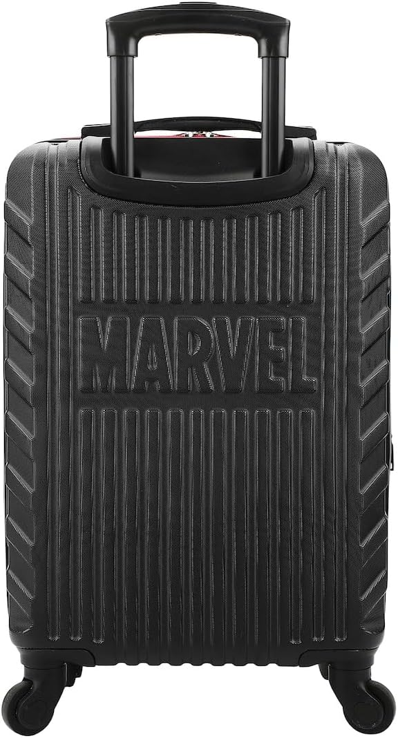Bioworld Marvel Spider-Man Spider Logo Black 22" 4-Wheel Rolling Luggage