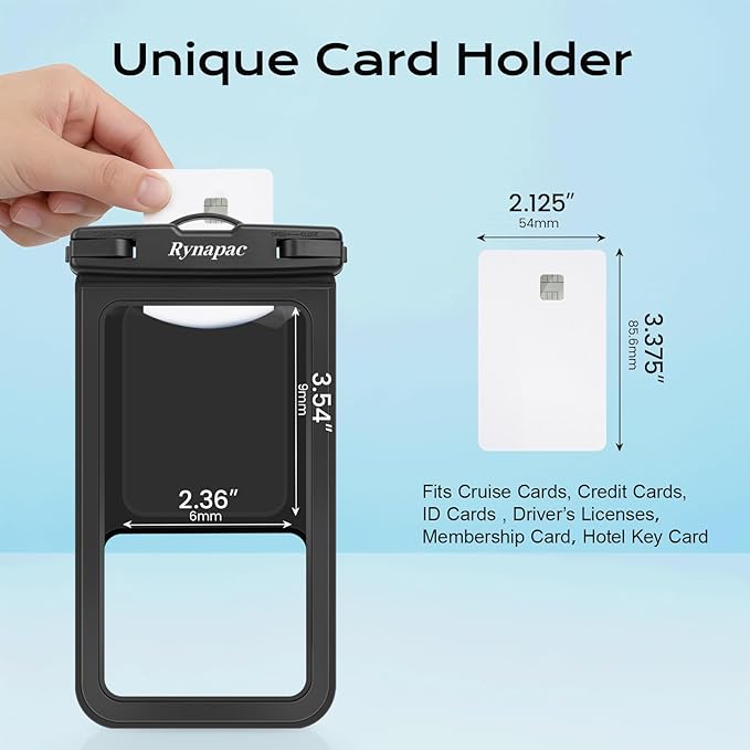 Waterproof Phone Pouch - 2 Pack, IPX8 Waterproof Phone Case with Lanyard for iPhone 17 16 15 Pro Max, Cell Phone Dry Bag for Beach Vacation Travel Cruise Essentials, Touch Screen, Up to 8.5"