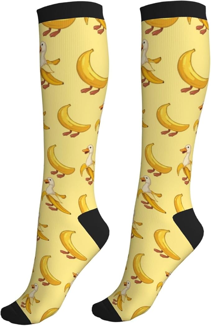 Compression Socks Knee High Circulation Support Socks For Women Men Athletic Running Work Hiking Cycling Travel