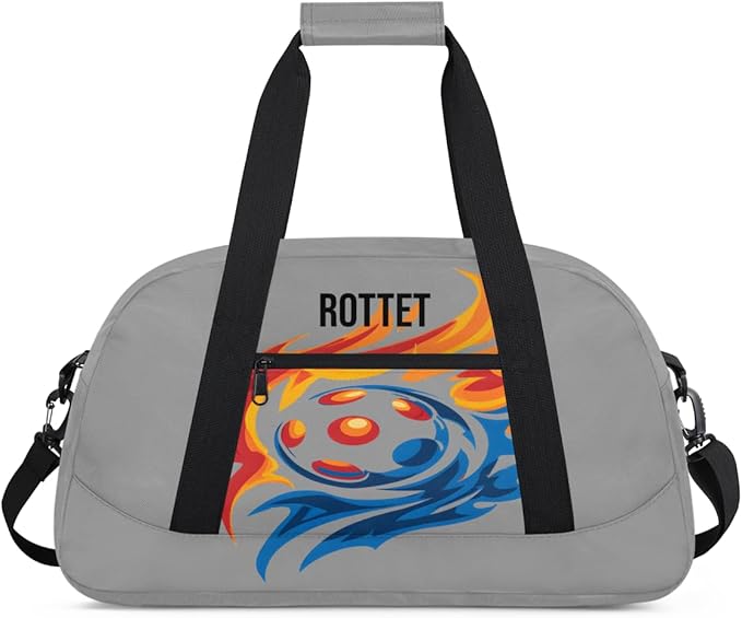 Custom Name Sports Bag for Kids Boys, Personalized Gym Duffel Fitness Travel Weekender Tote Carry-On Training Perform Bag,Gray,Sports American Football