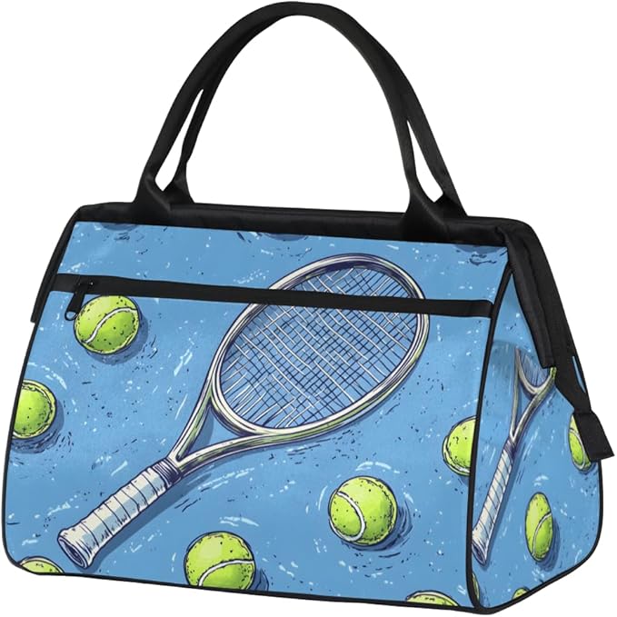 Tennis Overnight Weekender Bag for Women Men Travel Duffel Bags Waterproof Luggage Carry on Sports Yoga Gym Bag