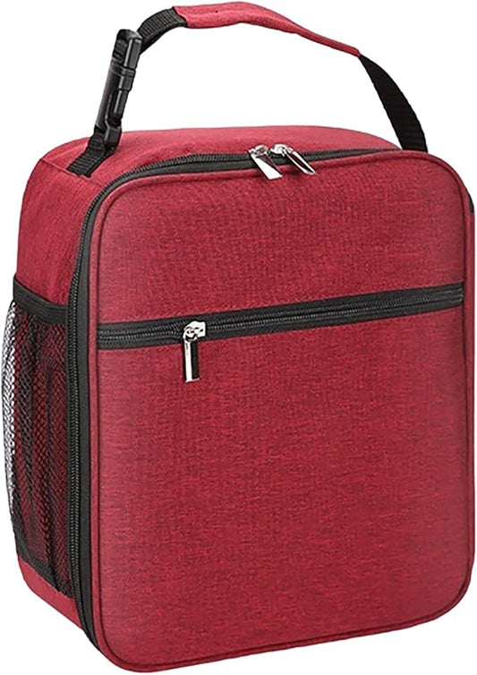 Insulated Lunch Bag for Men and Women, Leakproof Lunch Box with Mesh Pockets for Work, Gym, Travel or Camping, Lightweight and Easy Clean