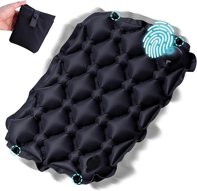 Sekey Pump Up Inflatable Seat Cushion, Portable & Lightweight Airplane Seat Cushion, for Long Flights Stadium Camping Office Travel