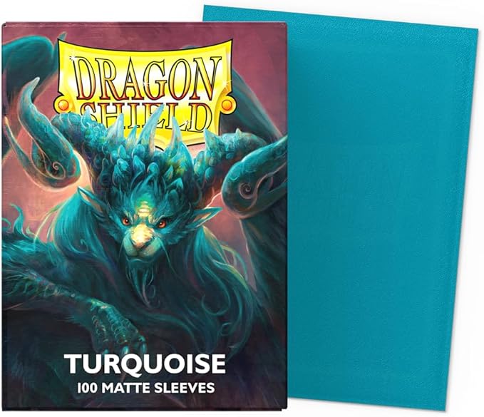 Dragon Shield | Standard Size Card Matte Sleeves | 100 CT - Smooth & Tough Premium TCG Sleeves | Compatible with Pokemon, Flesh & Blood, One Piece & Magic The Gathering | Turquoise - Players' Choice