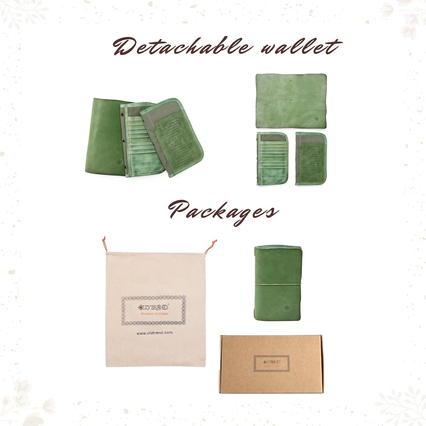 Genuine Leather Nomad Organizer Travel Wallet | Women's Wallet Clutch Passport Holder