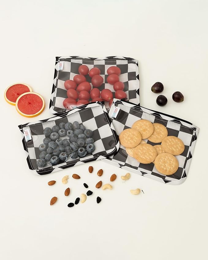 ALVA Diaper Bag Pouches | 3pcs Mess-Proof Travel Toiletry | TSA Approved Toiletry Bag | Cosmetic Makeup Bag Diaper Organizer for Baby and Mom Essentials