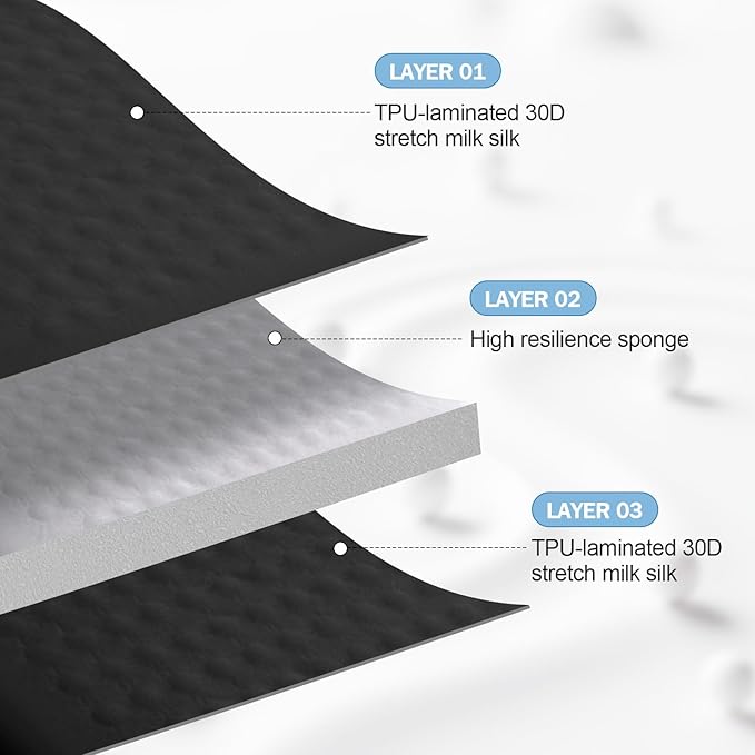 Self-Inflating Airplane Seat Cushion for Long Flights – Portable Travel Cushion Airplane Seat - Memory Foam Travel Seat Cushion Providing Pressure Relief (Black, 15.7" x 11.8" x 2")