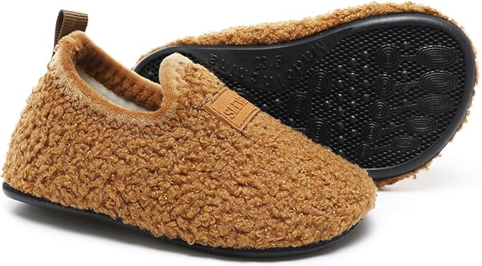 ditont Toddler Slippers Non-Slip Lightweight Comfortable Kids Indoor Grip House Home Shoes for Boys Girl