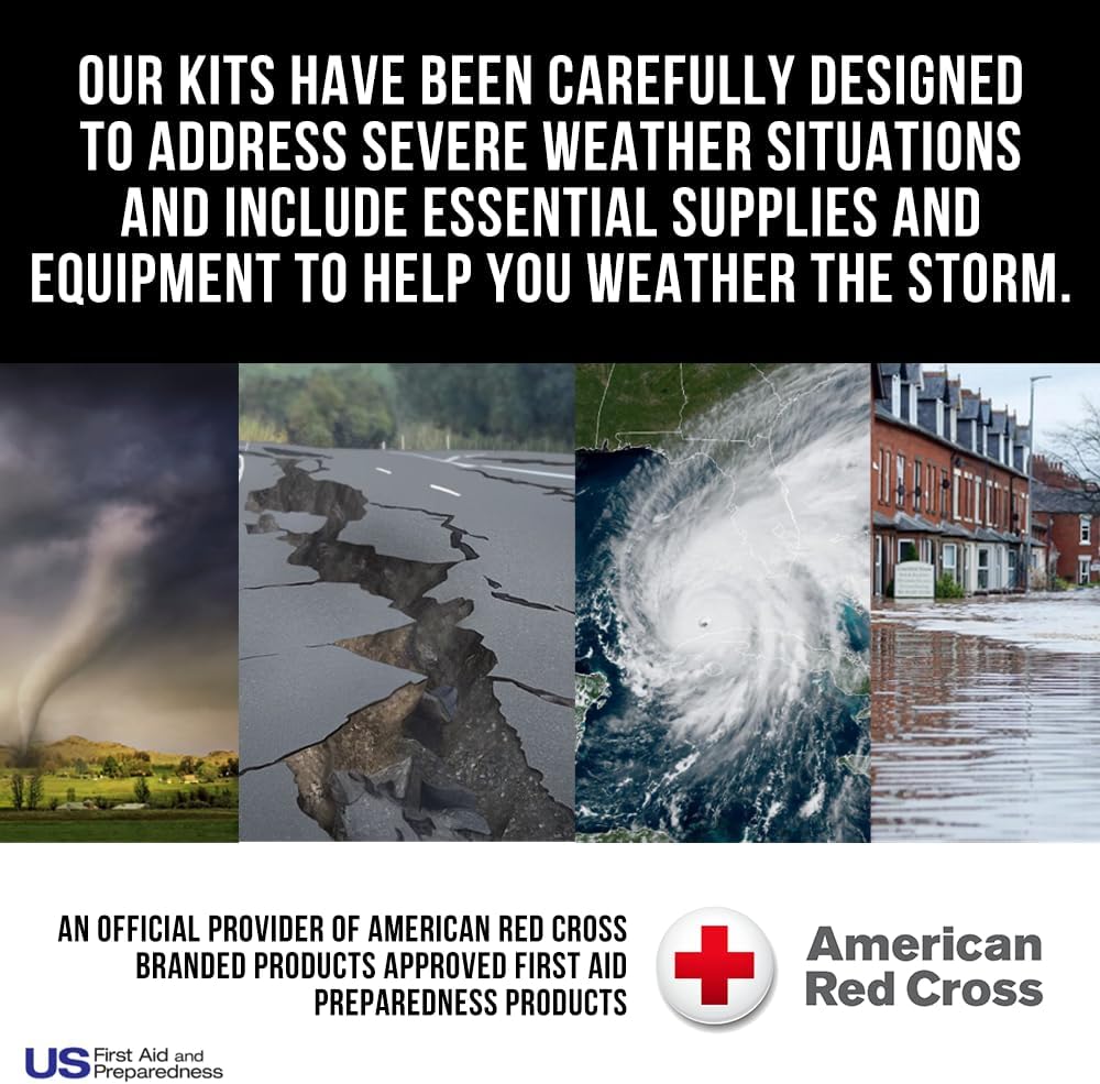 American Red Cross Officially Licensed Product, Emergency Response Pack, First Aid Essentials, Fully Stocked First Responder Kit