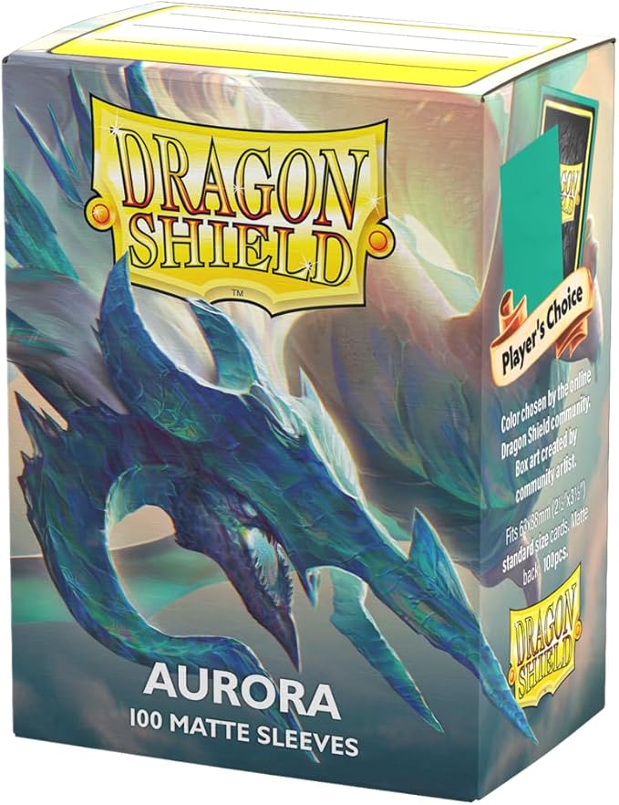 Dragon Shield | Standard Size Card Matte Sleeves | 100 - Smooth & Tough Premium TCG Sleeves | Compatible with Pokemon, Flesh & Blood, One Piece & Magic The Gathering | Aurora - Players' Choice 2023