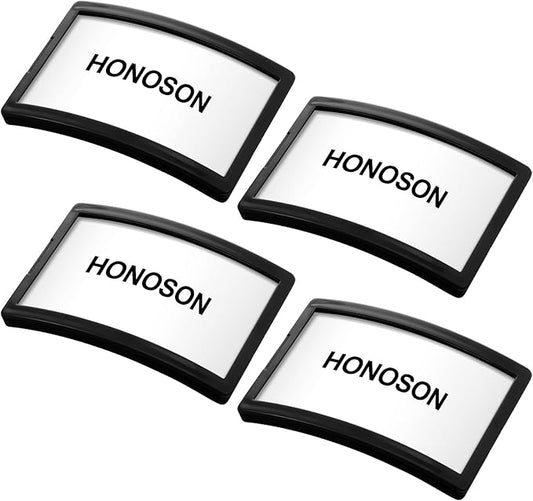 Honoson 4 Pack Ski Pass Holder Ski Goggles Pass Holder Resort Season Fits 3.3 x 2 Inch Standard Credit Card Sized (Black)