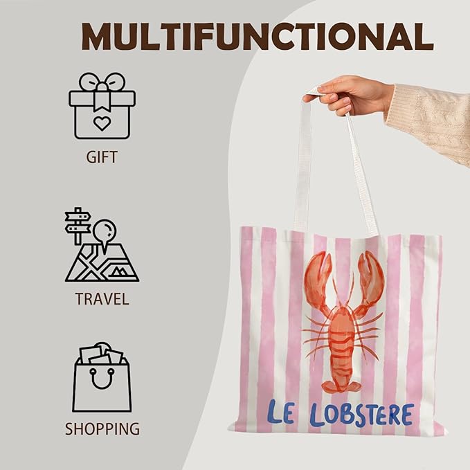 FBB Ocaen Beachy Ocean Sea Fish Reusable Grocery Shopping Bag