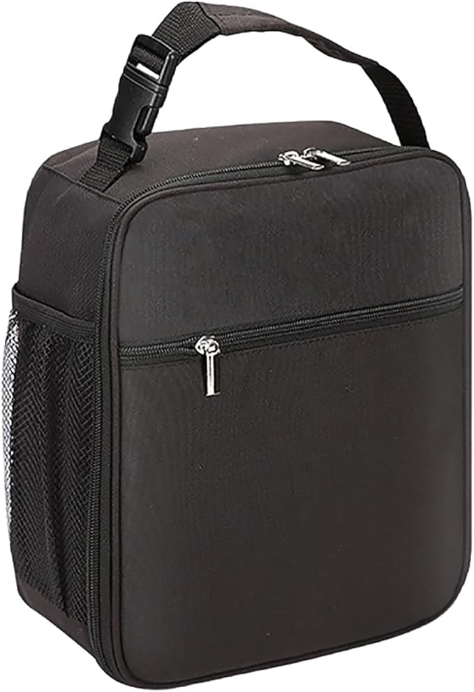 Insulated Lunch Bag for Men and Women, Leakproof Lunch Box with Mesh Pockets for Work, Gym, Travel or Camping, Lightweight and Easy Clean