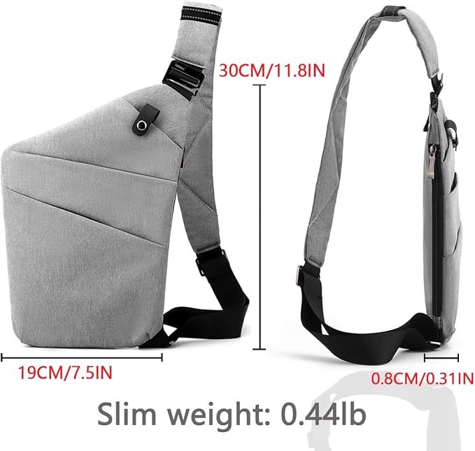 Tealots Small Sling Bag Crossbody Personal Pocket Bag Anti-Thief Chest Bags Shoulder Backpack for Travel Hiking Daypacks