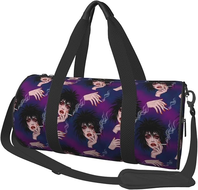 Duffel Bags Sports Gym Bag Travel Luggage Overnight Bags Goth Gotik Gothic Women Girl Art for Men Women Traveling