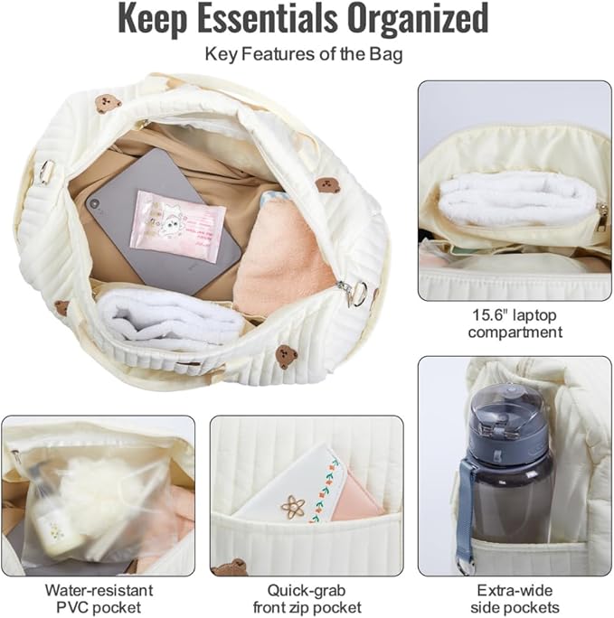 Women’s Travel Duffel Bag – Large Weekender & Overnight Travel Bag with Wet Pocket, Carry-On Friendly, Ideal as Hospital or Maternity Bag for Labor and Delivery
