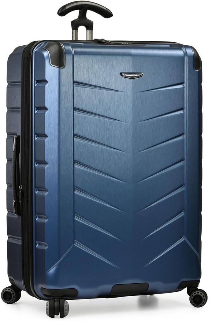 Traveler's Choice Silverwood II 30" 100% Polycarbonate Expandable Spinner Luggage, Navy