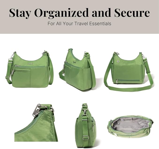 Baggallini Women's Securtex Anti-theft Free Time Crossbody Bag | Securtex, Anti-Theft