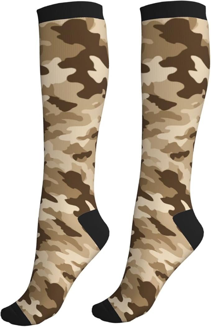 Compression Socks Knee High Circulation Support Socks For Women Men Athletic Running Work Hiking Cycling Travel