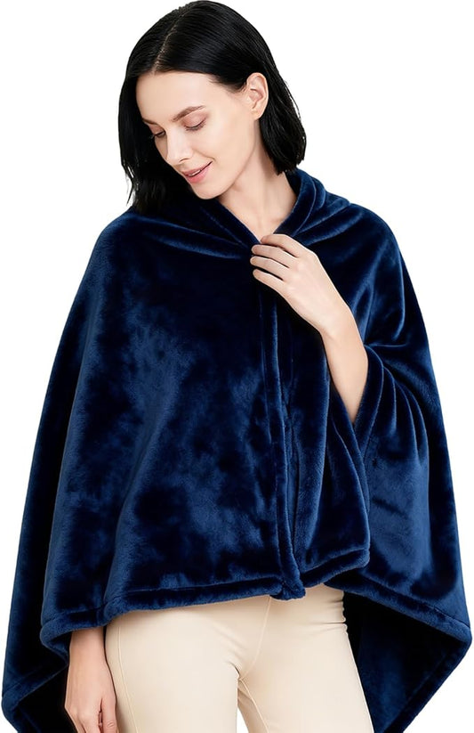 Ponchos for Women, Comfy Wearable Blanket, Gifts for People Who are Always Cold, Winter Shawl for Home, Office, Travel