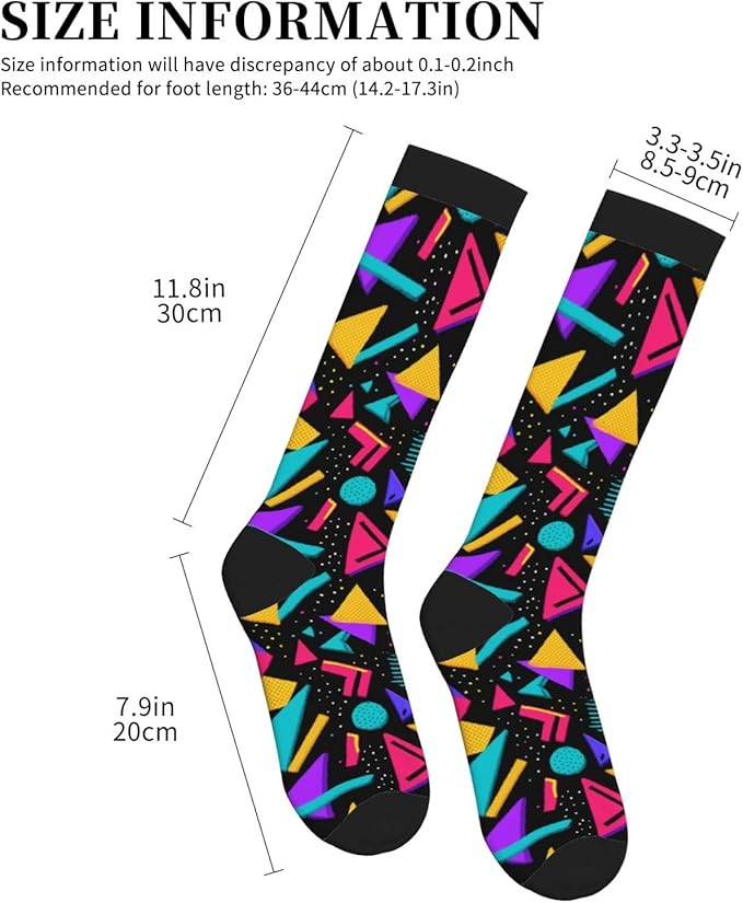 Compression Socks Knee High Circulation Support Socks For Women Men Athletic Running Work Hiking Cycling Travel