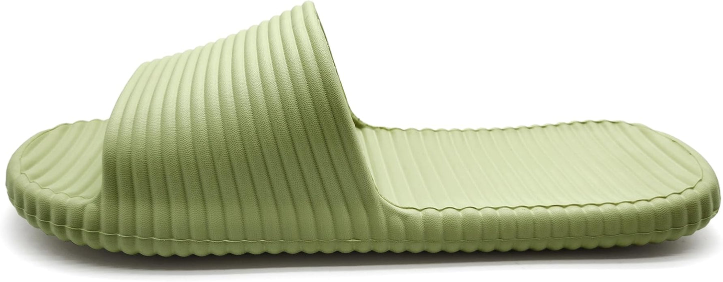 Quick Drying Shower Slippers For Women And Men Lightweight Open-toe EVA Non-Slip Slides Sandals Indoor And Outdoor Slipper For Bathroom,Spa,Pool,Gym,Beach