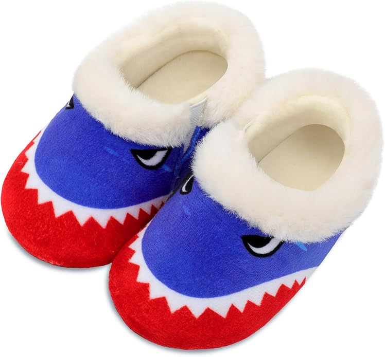 Centipede Demon Toddler Slippers for Boys Girls Slip on Kids Baby Toddlers House Shoes Lightweight Barefoot Furry Sock Shoes Indoor Outdoor Warm Walking Shoes
