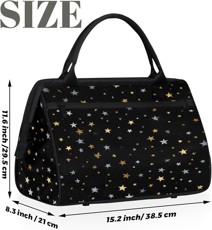 Starry Sky Overnight Weekender Bag for Women Men Travel Duffel Bags Waterproof Luggage Carry on Sports Yoga Gym Bag