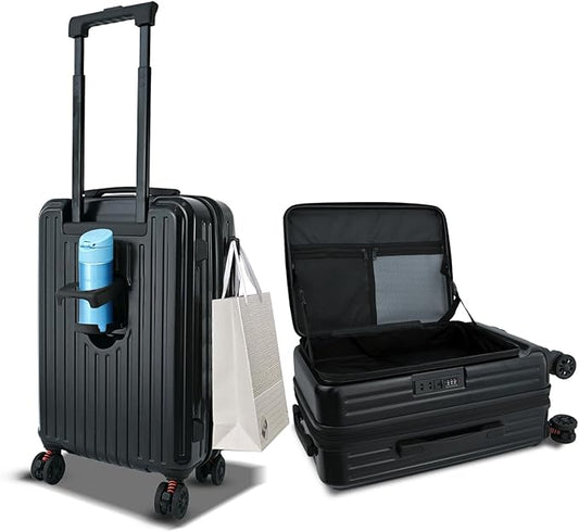 Carry on Suitcases with Wheels, 20 inch Carry on Luggage 22x14x9 Airline Approved, Hard Shell Top-open Design Luggage with Spinner wheels, Expandable Suitcase with YKK zipper and 3-Year Warranty.