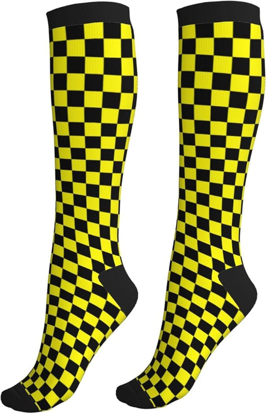 Compression Socks Knee High Circulation Support Socks For Women Men Athletic Running Work Hiking Cycling Travel