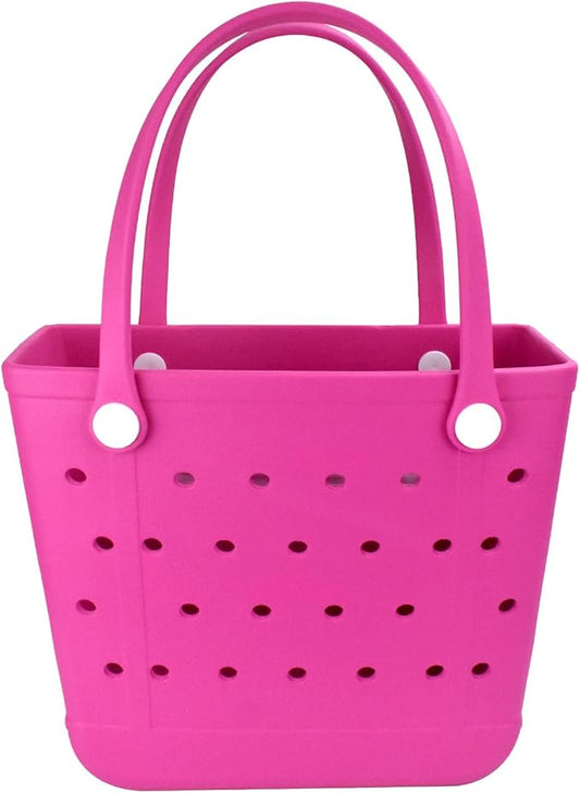 Lightweight Extra large Rubber Beach Bag Small mini Tote Bag for Gym Waterproof medium Open Handbag for Pool Sports