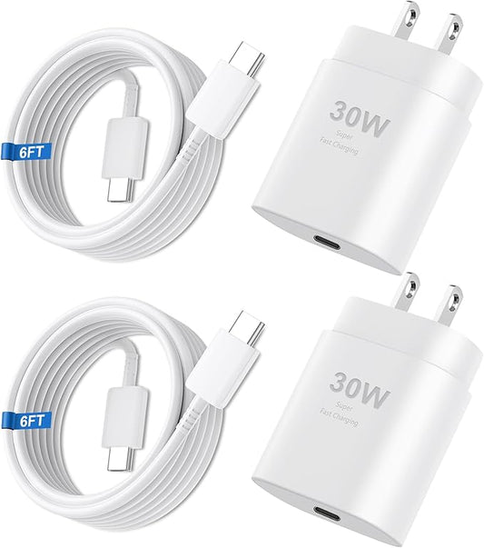 iPhone 16 15 17 Pro Max Charger 30W Type C Chargers USB C Fast Charger Block iPhone 16 Chargers Fast Charging with 6FT C Charging Cable for iPhone 17/17 Pro Max/16/16 Pro Max/15/15 Pro/iPad/Samsung