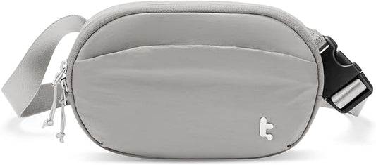 tomtoc Belt Bag with RFID Blocking, 1.5L Cross Body Fanny Pack for Women Men, Sling Waist Bags with Adjustable Strap for Travel Walk