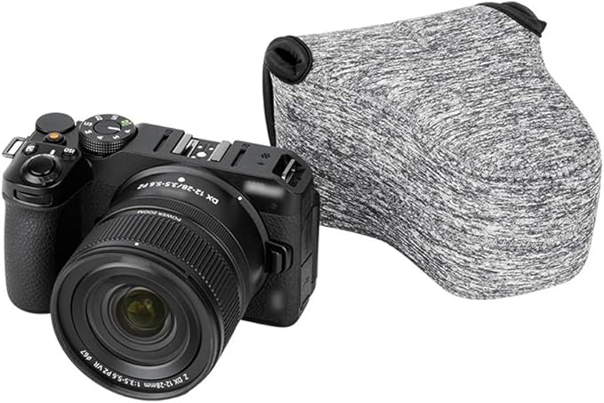 KIWIFOTOS Neoprene DSLR Camera Sleeve Compatible with Fujifilm X-T50 X-T10/X-T20/X-A1/X-A2/X-A3/X-M1 + 16-50mm/18-55mm Lens Olympus E-M10II Canon EOS R50 V Camera Case Pouch