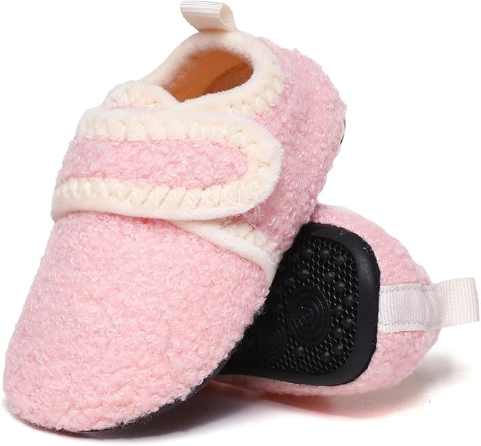 ditont Toddler Slippers Non-Slip Lightweight Comfortable Kids Indoor Grip House Home Shoes for Boys Girl