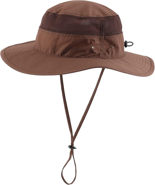 Home Prefer UPF 50+ Men's Sun Hat Wide Brim Bucket Hat UV Protection Hat for Mens Womens Beach Safari Gardening Golf Fishing