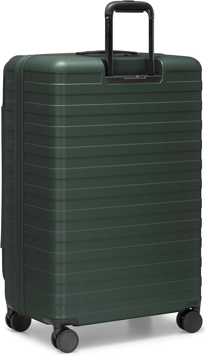 Traveler's Choice Novia Top Opening Expandable Polycarbonate Luggage with Spinner Wheels, Green, 30-Inch Large