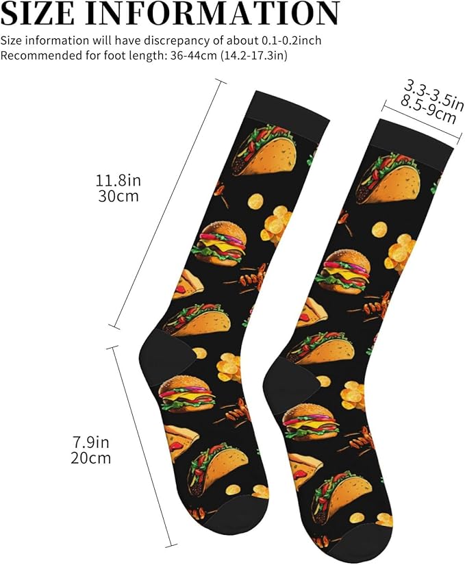 Compression Socks Knee High Circulation Support Socks For Women Men Athletic Running Work Hiking Cycling Travel