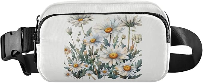 Daisy Fanny Pack for Women Men Water Resistant Fashion Waist Packs with Adjustable Strap Belt Bag for Travel Workout Jogging Hiking 21218850