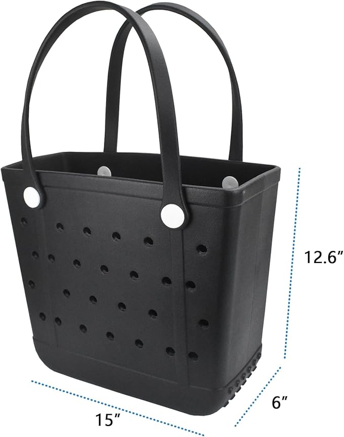 Lightweight Extra large Rubber Beach Bag Small mini Tote Bag for Gym Waterproof medium Open Handbag for Pool Sports